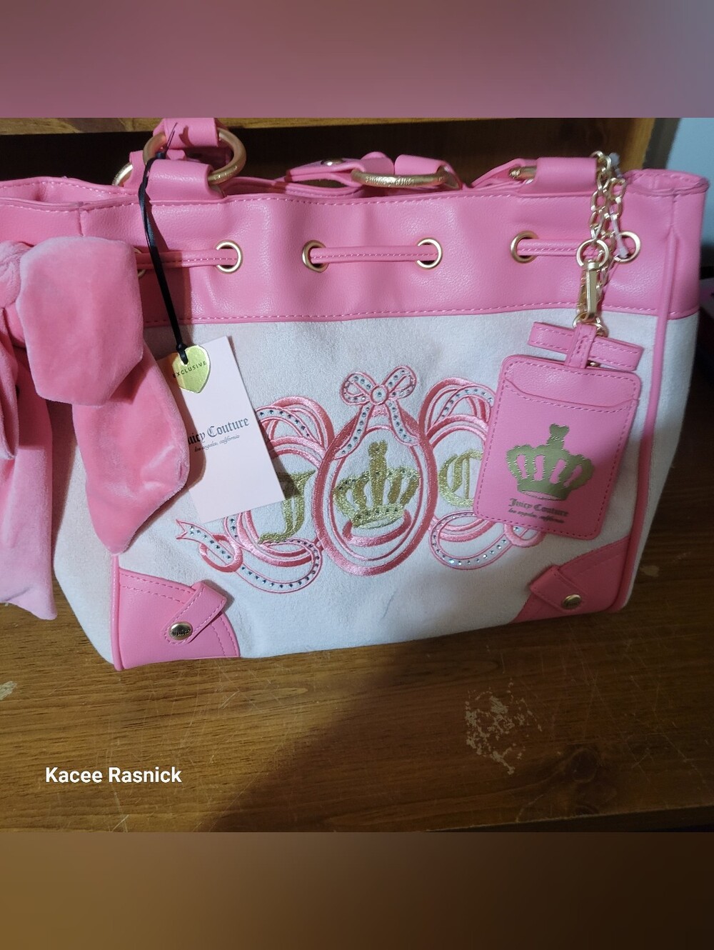 Juicy Couture Pink Diamond Juicy Lovers Club Tote Bag. Nwt